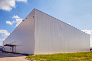Metal exterior wall cladding for commercial buildings