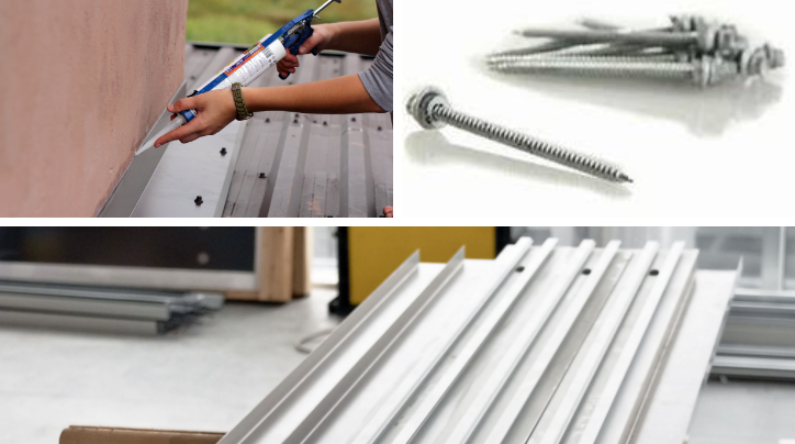 Flashing, fasteners and sealants for industrial wall panels