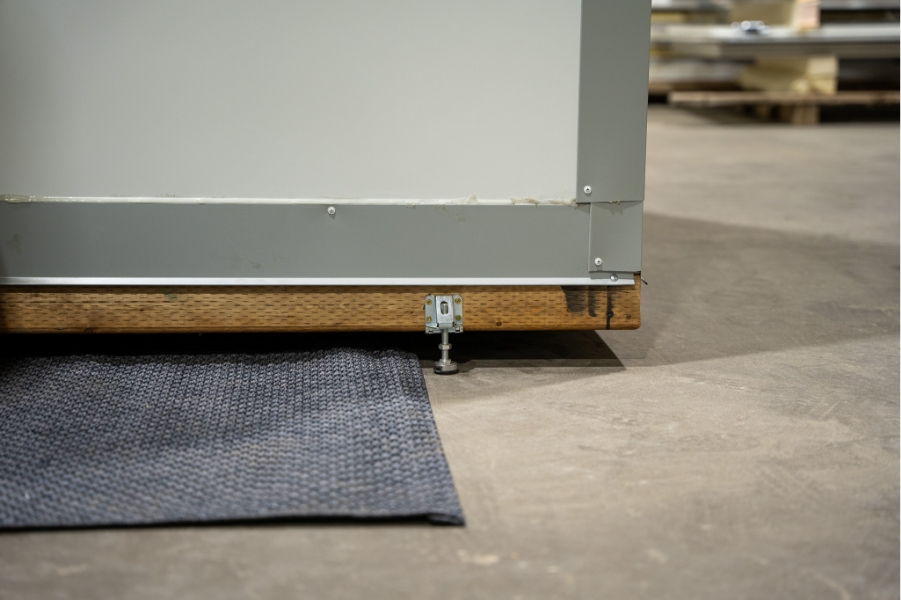 Anti-slip flooring for disaster relief, mobile homeless shelters from Alberta supplier