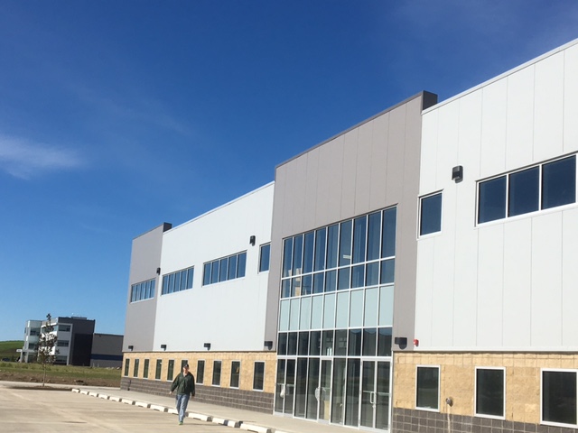 Custom steel building featuring insulated metal wall panels in BC