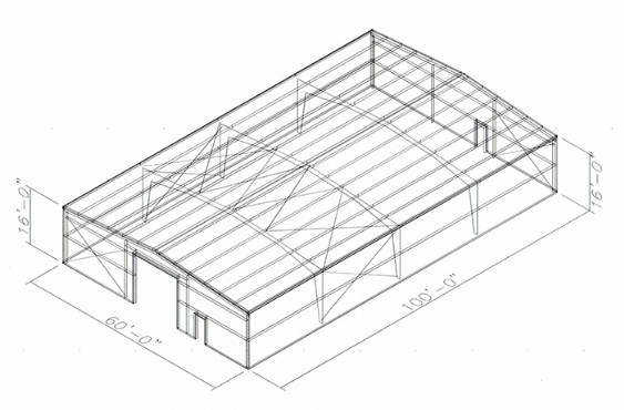 Steel building package with insulated wall panels